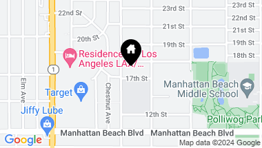 Map of 1315 17th Street, Manhattan Beach CA, 90266