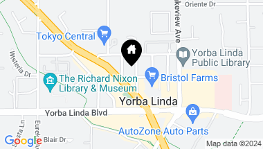 Map of 4865 Main Street, Yorba Linda CA, 92886