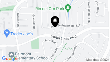 Map of 4887 Via Alameda, Yorba Linda CA, 92886