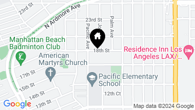 Map of 818 18th Street, Manhattan Beach CA, 90266