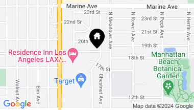 Map of 1216 18th Street, Manhattan Beach CA, 90266