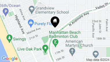 Map of 536 21st Street, Manhattan Beach CA, 90266