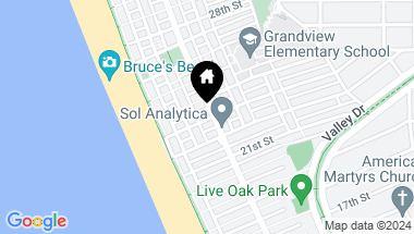 Map of 229 23rd Street, Manhattan Beach CA, 90266