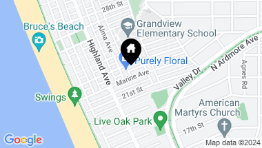 Map of 416 Marine Place, Manhattan Beach CA, 90266