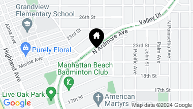 Map of 2128 N Ardmore Avenue, Manhattan Beach CA, 90266