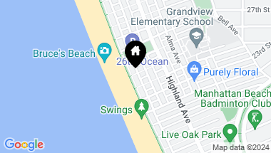 Map of 2420 The Strand, Manhattan Beach CA, 90266