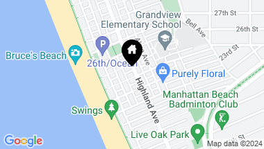 Map of 229 24th Street, Manhattan Beach CA, 90266