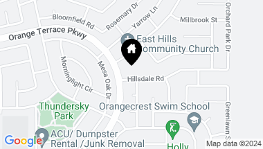 Map of 20694 Hillsdale Road, Riverside CA, 92508