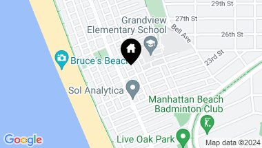 Map of 319 24th Street, Manhattan Beach CA, 90266