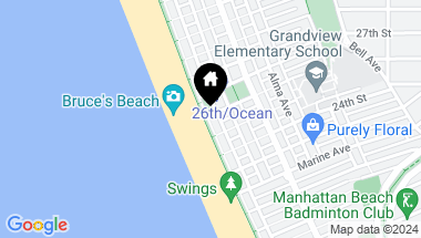 Map of 2522 The Strand, Manhattan Beach CA, 90266