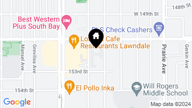 Map of 15111 Freeman Avenue 84, Lawndale CA, 90260