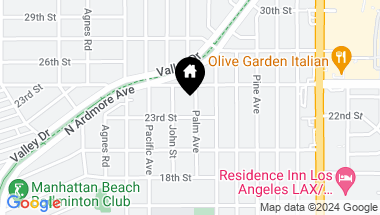 Map of 2311 Palm Avenue, Manhattan Beach CA, 90266