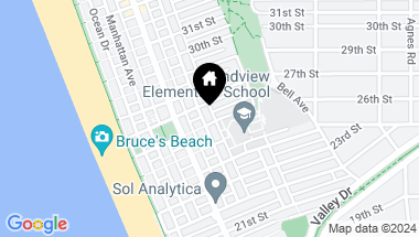 Map of 2604 Alma Avenue, Manhattan Beach CA, 90266