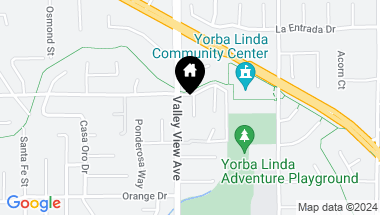 Map of 4535 Bates Drive, Yorba Linda CA, 92886