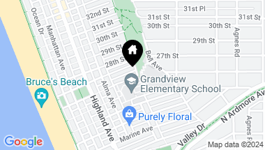 Map of 469 26th Street, Manhattan Beach CA, 90266