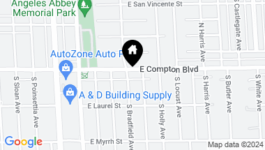Map of 1806 E Compton Boulevard, Compton CA, 90221
