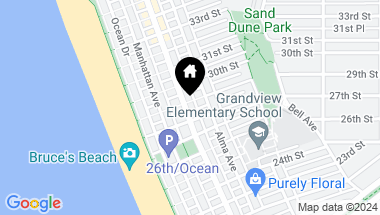 Map of 2816 Highland Avenue, Manhattan Beach CA, 90266