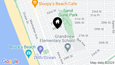 Map of 433 29th Street, Manhattan Beach CA, 90266