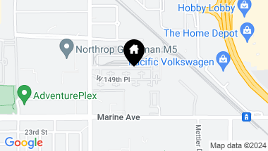 Map of 5405 West 149th Place 9, Hawthorne CA, 90250