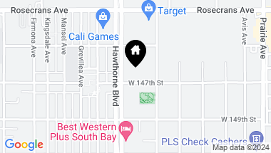 Map of 4335 W 147th Street, Lawndale CA, 90260