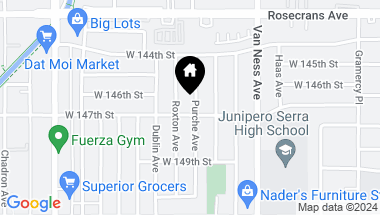 Map of 14619 Purche Avenue, Gardena CA, 90249