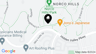 Map of 954 Thoroughbred Lane, Norco CA, 92860