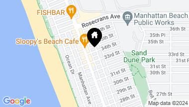 Map of 324 34th Street, Manhattan Beach CA, 90266
