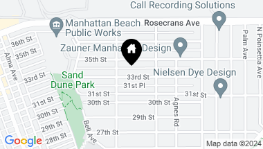 Map of 625 33rd Street, Manhattan Beach CA, 90266