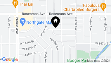 Map of 3724 W 145th Street, Hawthorne CA, 90250
