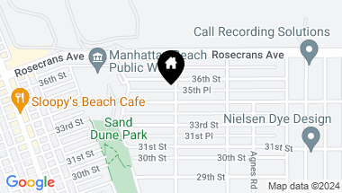 Map of 595 35th Street, Manhattan Beach CA, 90266