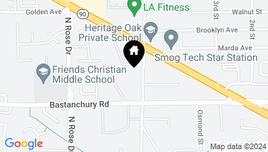Map of 4143 Prospect Avenue, Yorba Linda CA, 92886