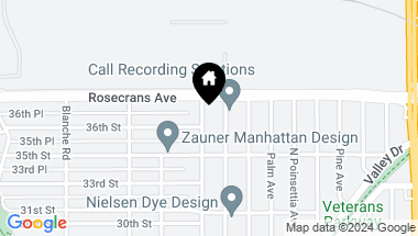 Map of 3608 Laurel Avenue, Manhattan Beach CA, 90266