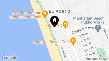 Map of 3812 The Strand, Manhattan Beach CA, 90266