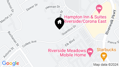 Map of 12019 Quantico Drive, Riverside CA, 92505