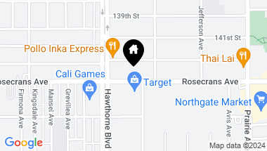 Map of 4335 W Rosecrans Avenue, Hawthorne CA, 90250
