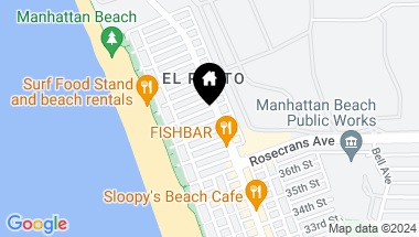 Map of 225 El Porto Street, Manhattan Beach CA, 90266