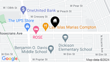 Map of 541 W Rosecrans Avenue, Compton CA, 90222