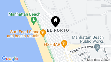 Map of 225 Moonstone Street, Manhattan Beach CA, 90266