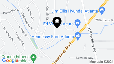 Map of 3807 Admiral Drive, Atlanta GA, 30341