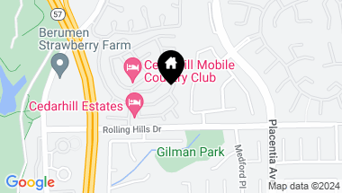 Map of 2851 Rolling Hills Drive 45, Fullerton CA, 92835