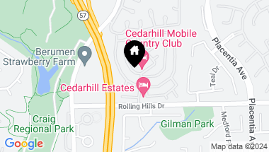 Map of 2851 Rolling Hills Drive 227, Fullerton CA, 92835