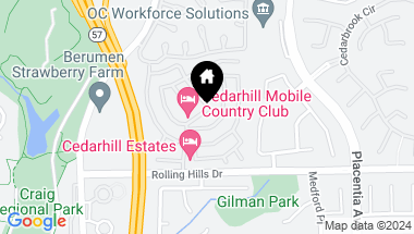 Map of 2851 Rolling Hills Drive 126, Fullerton CA, 92835