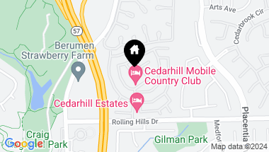Map of 2851 Rolling Hills Drive 254, Fullerton CA, 92835