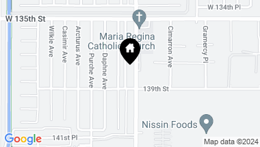 Map of 13801 Van Ness Avenue, Gardena CA, 90249