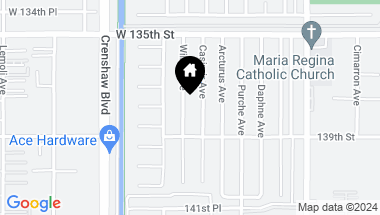 Map of 13716 S Wilkie Avenue, Gardena CA, 90249