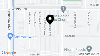 Map of 13921 Daphne Avenue, Gardena CA, 90249