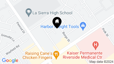 Map of 3915 Furlong Street, Riverside CA, 92505