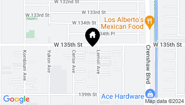 Map of 13517 Lemoli Avenue, Hawthorne CA, 90250