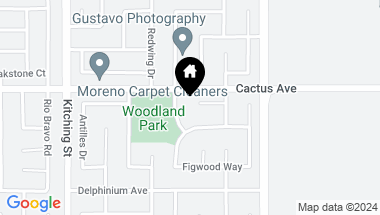 Map of 25801 Thundercloud Court, Moreno Valley CA, 92553