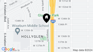 Map of 13441 Glasgow Place, Hawthorne CA, 90250